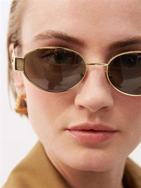 celine round metal sunglasses